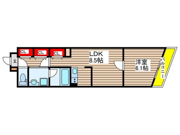 PHOENIX KANAYAMAの物件間取画像